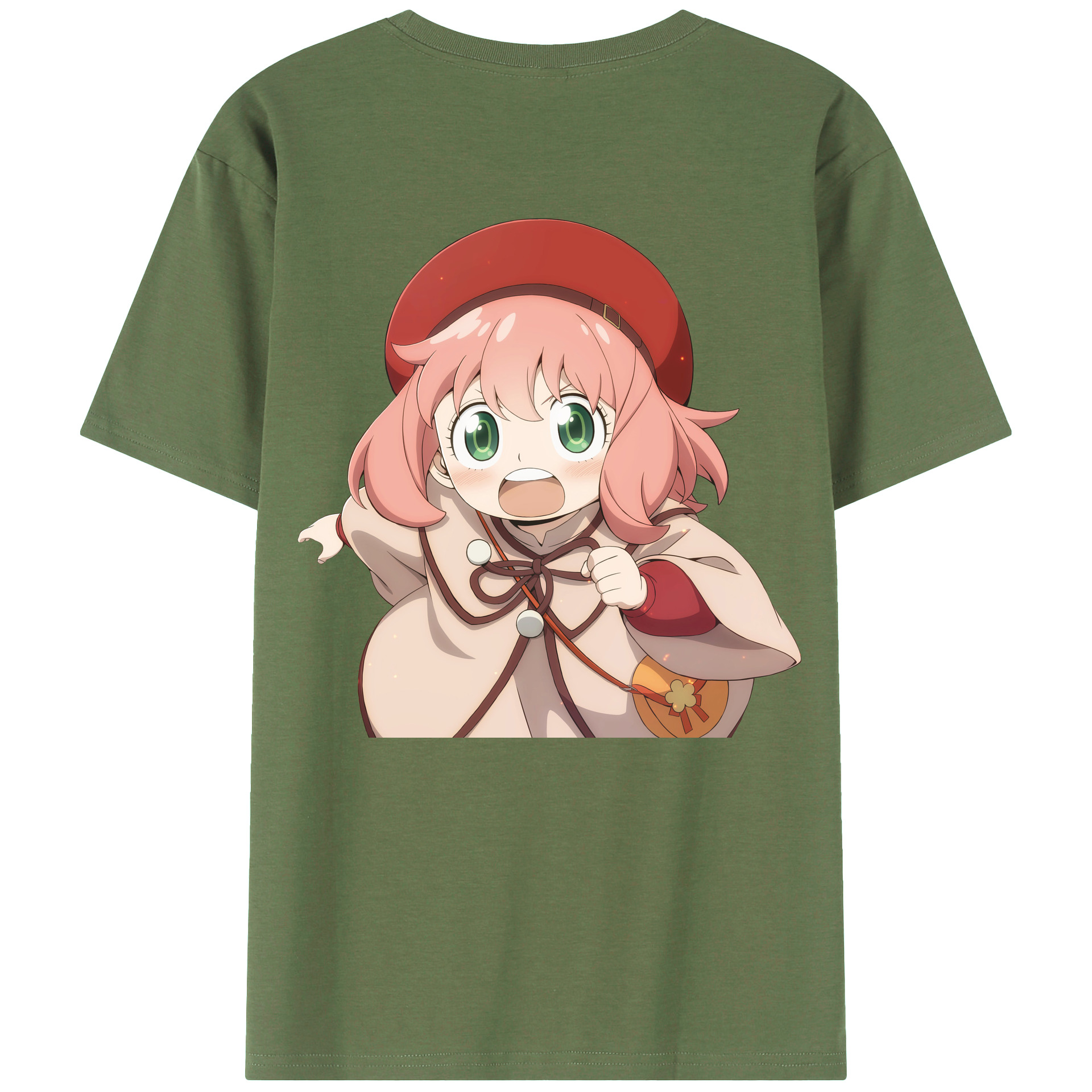 （画像用） SPY×FAMILY间谍家家酒 綿100％ メンズ半袖Tシャツ（バックプリント） 通気性
